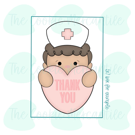 Curly Hair Boy Nurse 2-Piece Set  -  Cookie Cutter