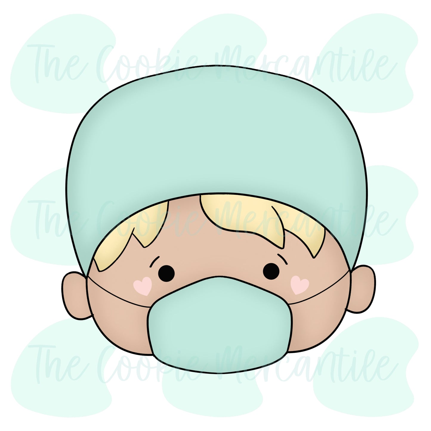 Boy Doctor Face - Cookie Cutter