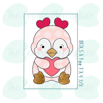Valentine Penguin 2 Piece Set - Cookie Cutter