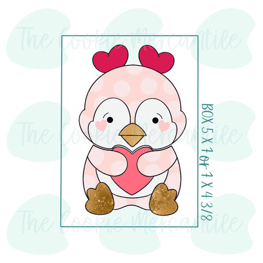 Valentine Penguin 2 Piece Set - Cookie Cutter