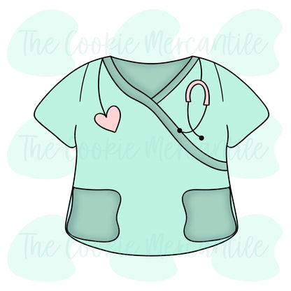 Scrub Top -  Cookie Cutter