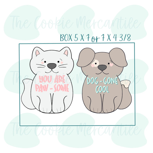 Cat & Dog Set - Cookie Cutter