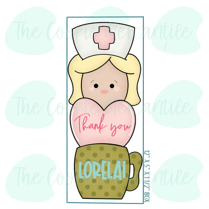 Flippy Hair Nurse Stackable Set  -  Cookie Cutter