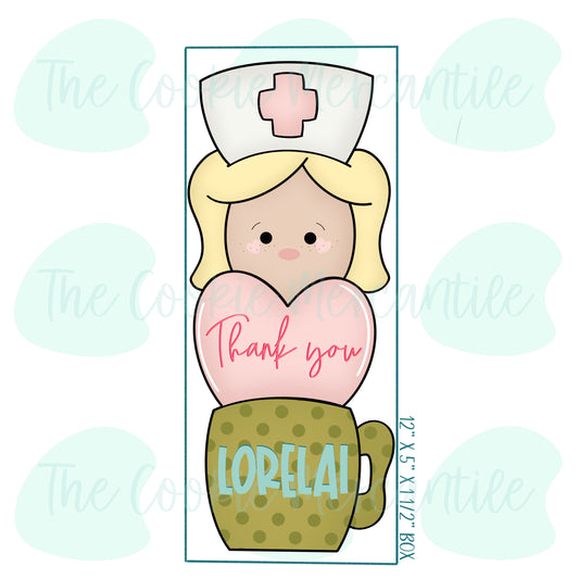 Flippy Hair Nurse Stackable Set  -  Cookie Cutter