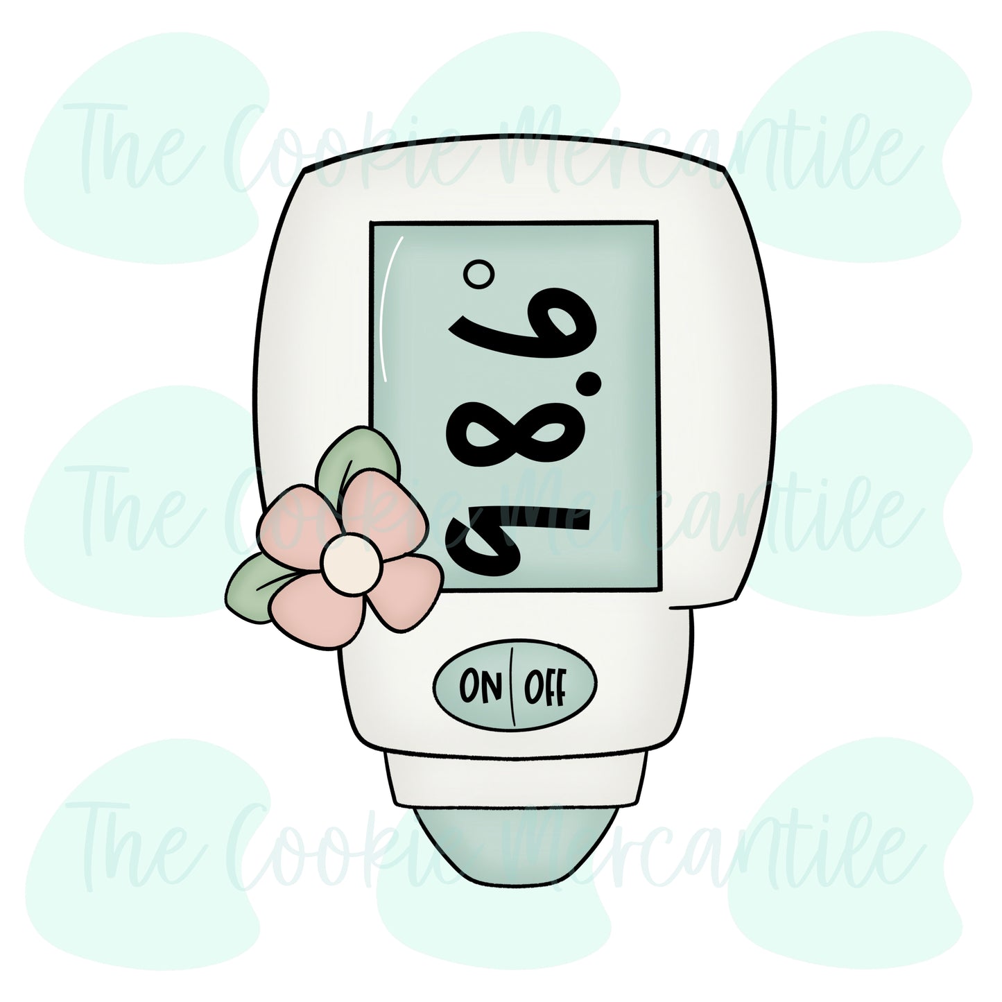 Floral Chubby Thermometer - Cookie Cutter