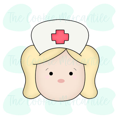 Flippy Hair Nurse Face - Cookie Cutter