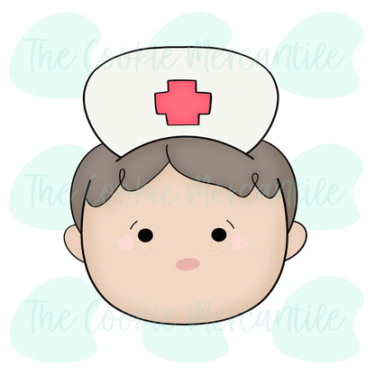 Boy Nurse Face - Cookie Cutter