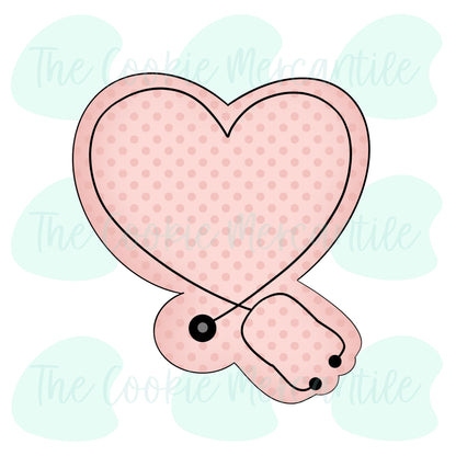 Heart Stethoscope - Cookie Cutter