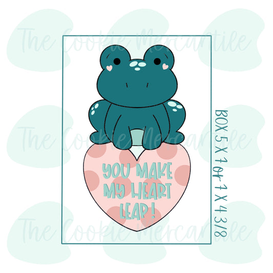 Frog Heart 2 Piece Set - Cookie Cutter