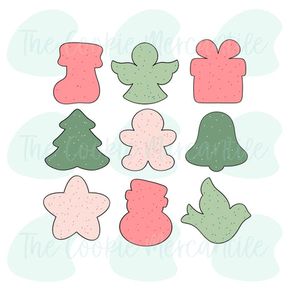 Frosted Christmas Set - Cookie Cutters