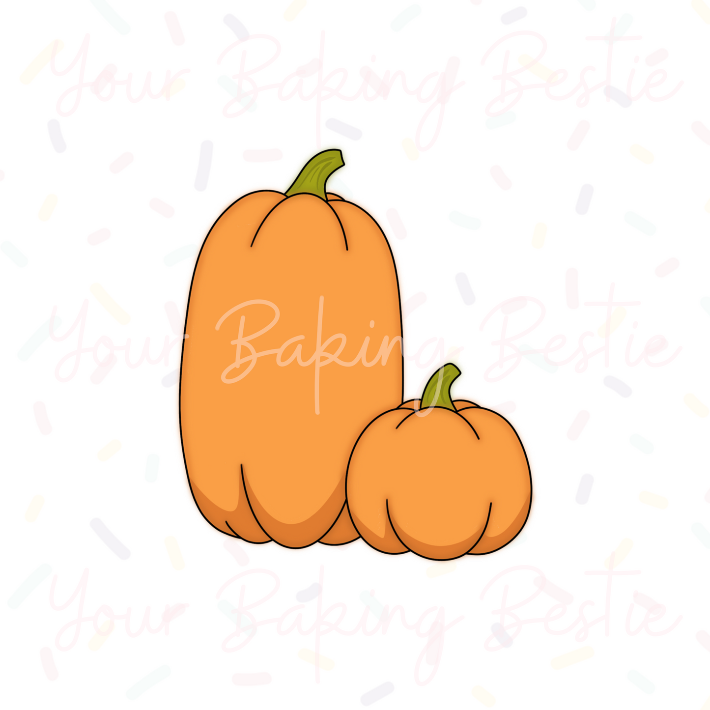 YBB - Double Pumpkin - Cookie Cutter