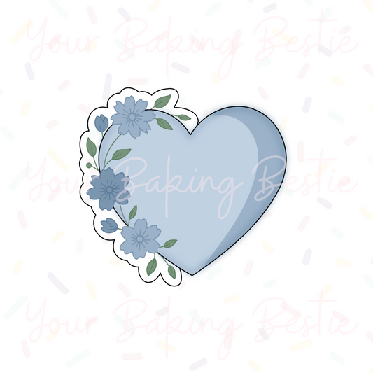 YBB - Floral Heart - Cookie Cutter
