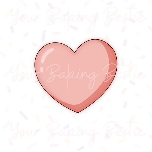 YBB - Love Heart - Cookie Cutter