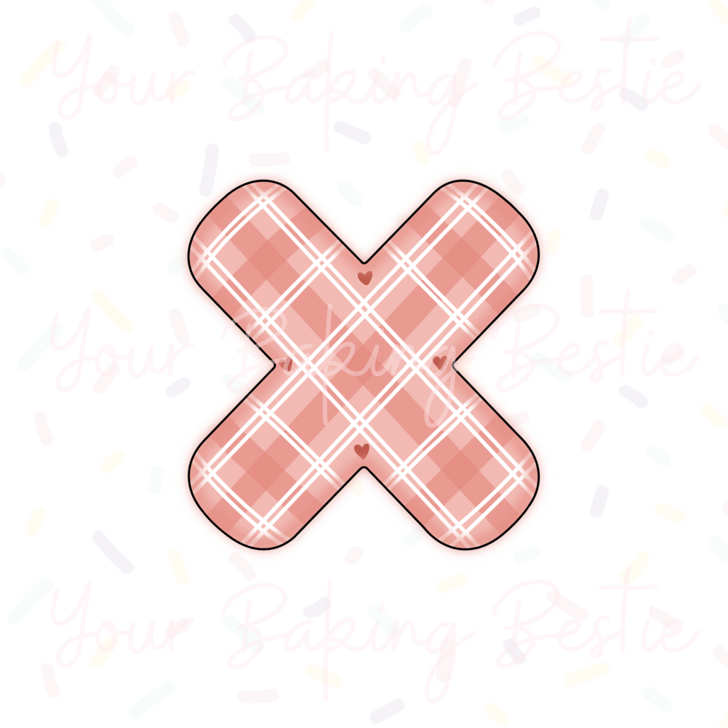 YBB - Valentines Letter X - Cookie Cutter