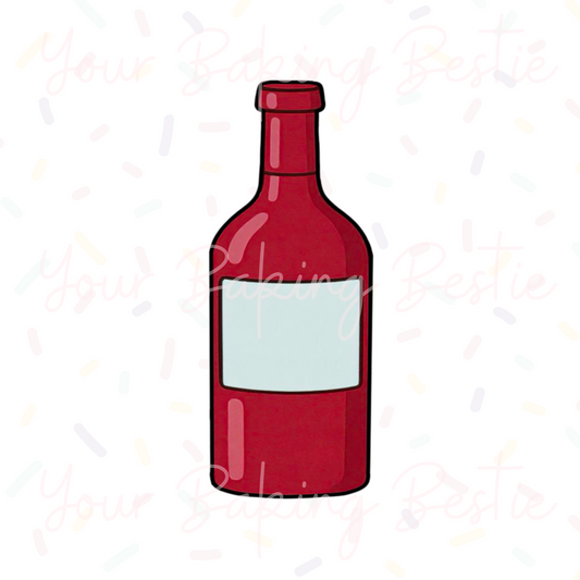 YBB - Wine Bottle - Cookie Cutter