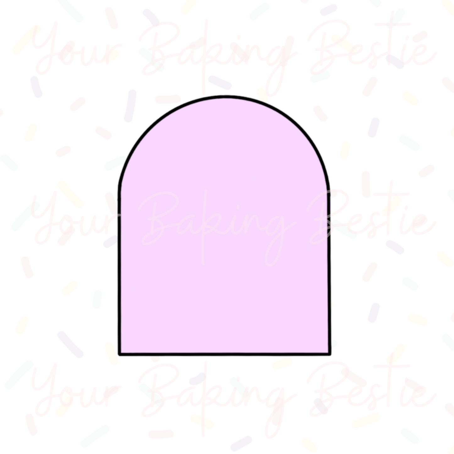 YBB - Rounded Arch Plaque - Cookie Cutter
