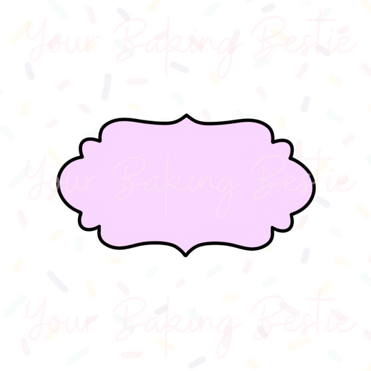 YBB - Simple Plaque A - Cookie Cutter
