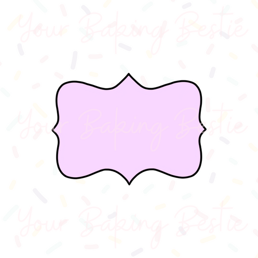 YBB - Simple Plaque B - Cookie Cutter
