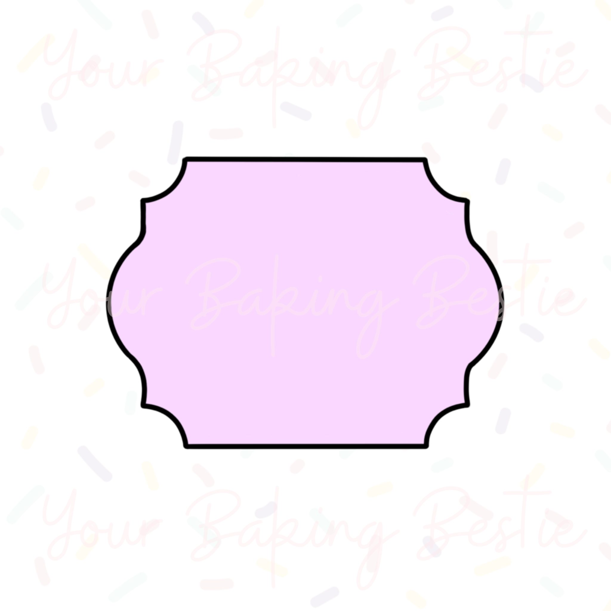 YBB - Simple Plaque D - Cookie Cutter – The Cookie Mercantile
