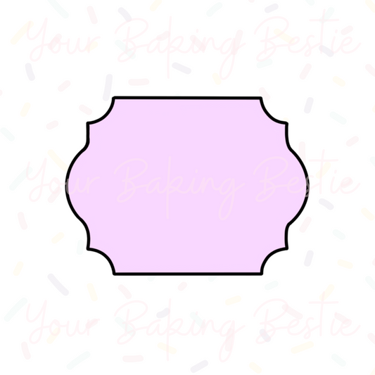 YBB - Simple Plaque D - Cookie Cutter