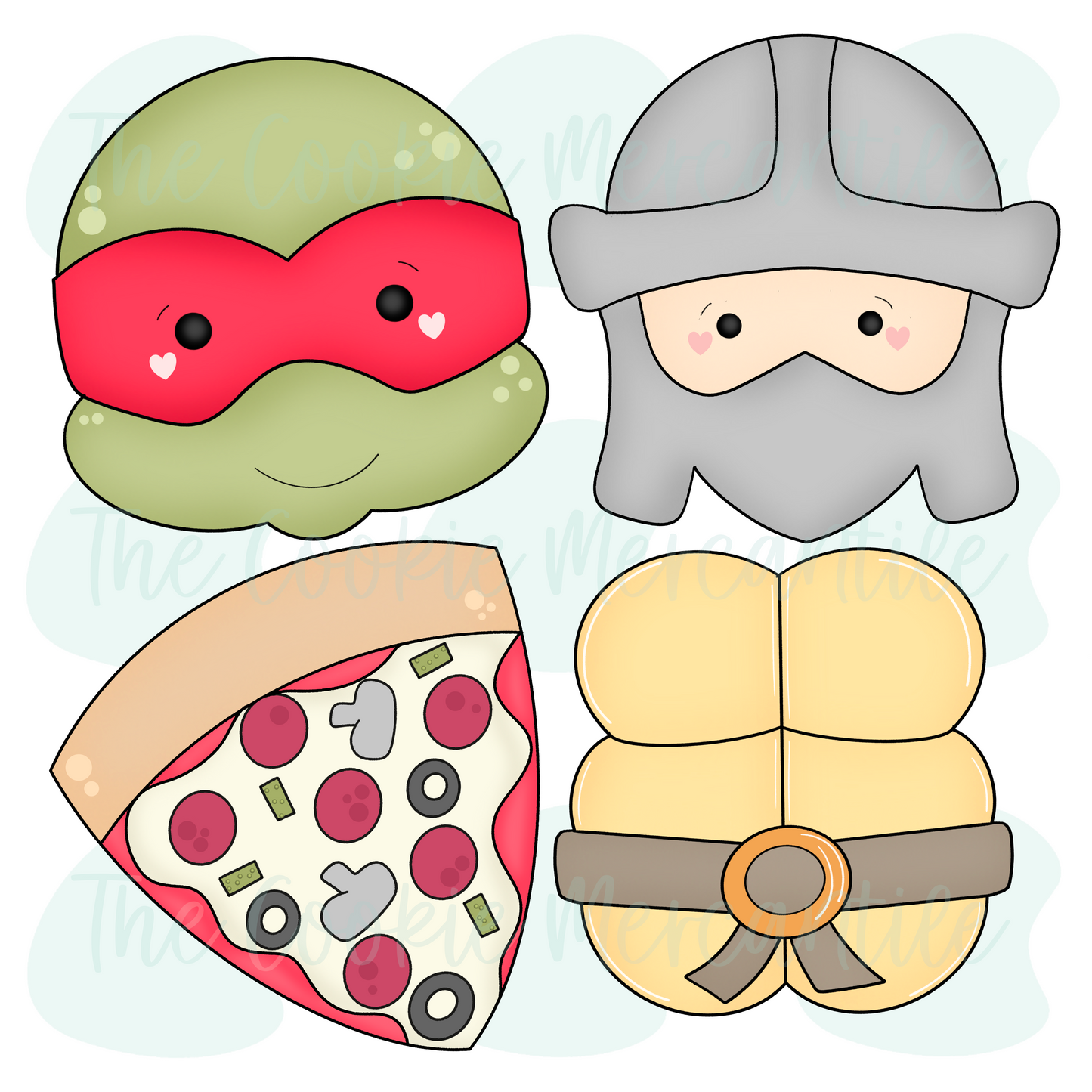 Ninja Turtle Set - Cookie Cutters