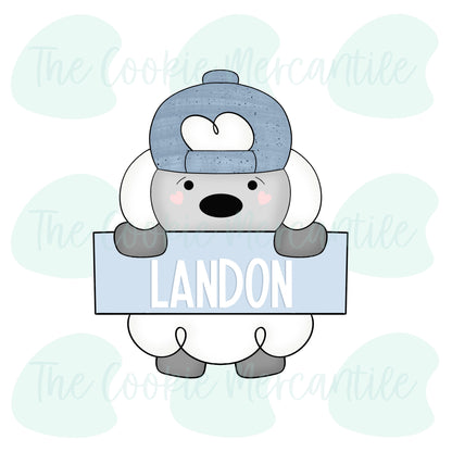 Baseball Lamb Plaque 2025 - Cookie Cutter