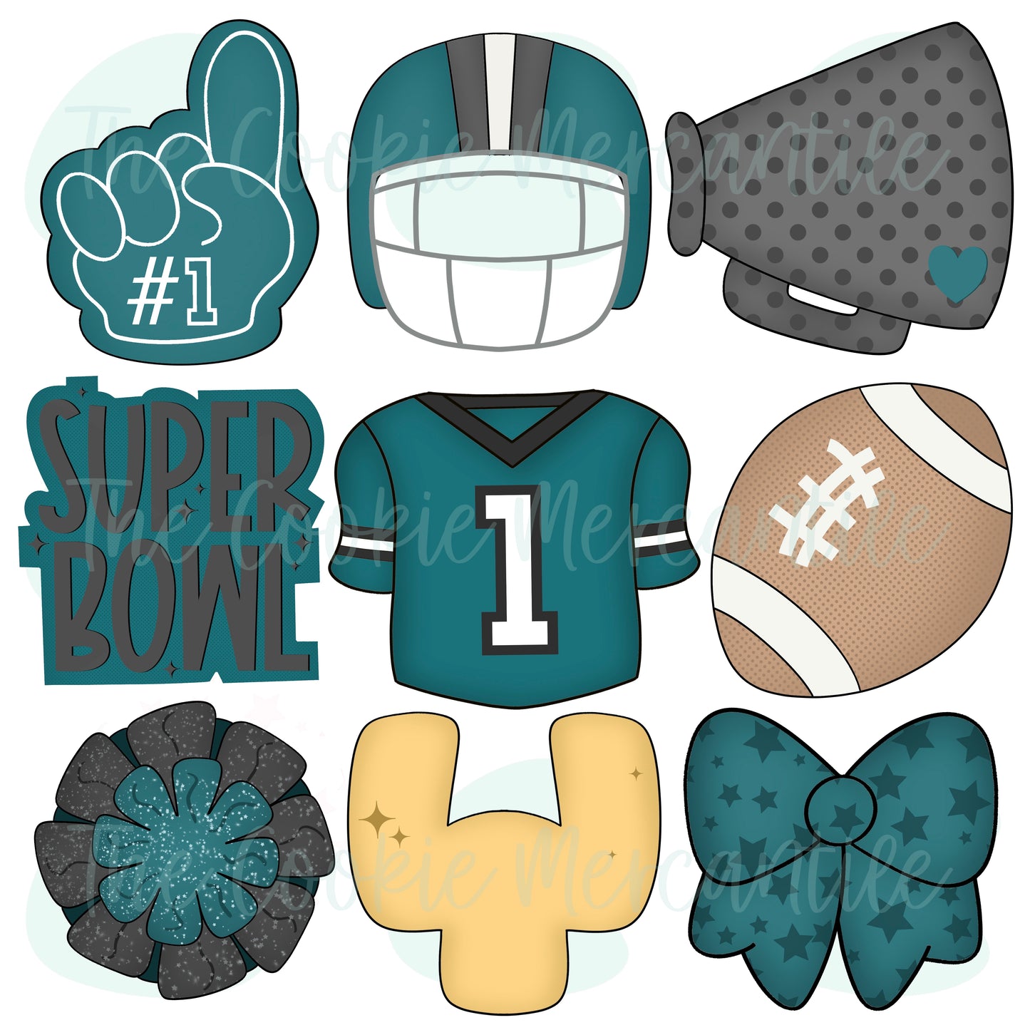 Super Bowl Set - Cookie Cutters