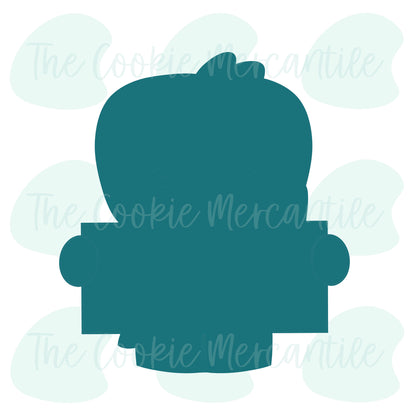 Mummy Name Plaque W/Feet - Cookie Cutter