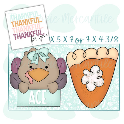 Girly Turkey & Pie Set - Cookie Cutter