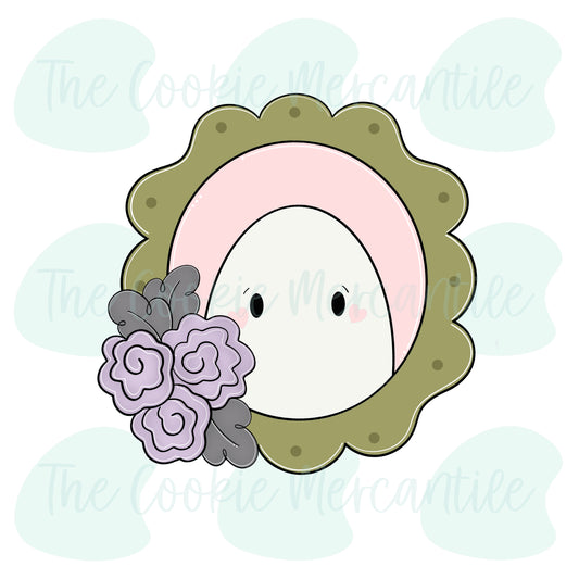 Little Boo Floral Frame - Cookie Cutter