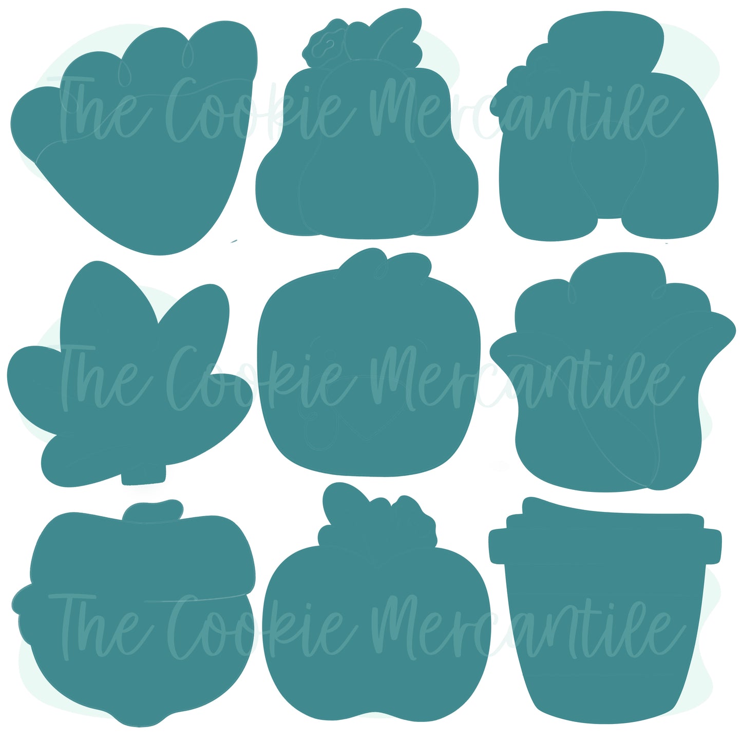 Happy Harvest Thanksgiving 9 Piece Set - Cookie Cutters