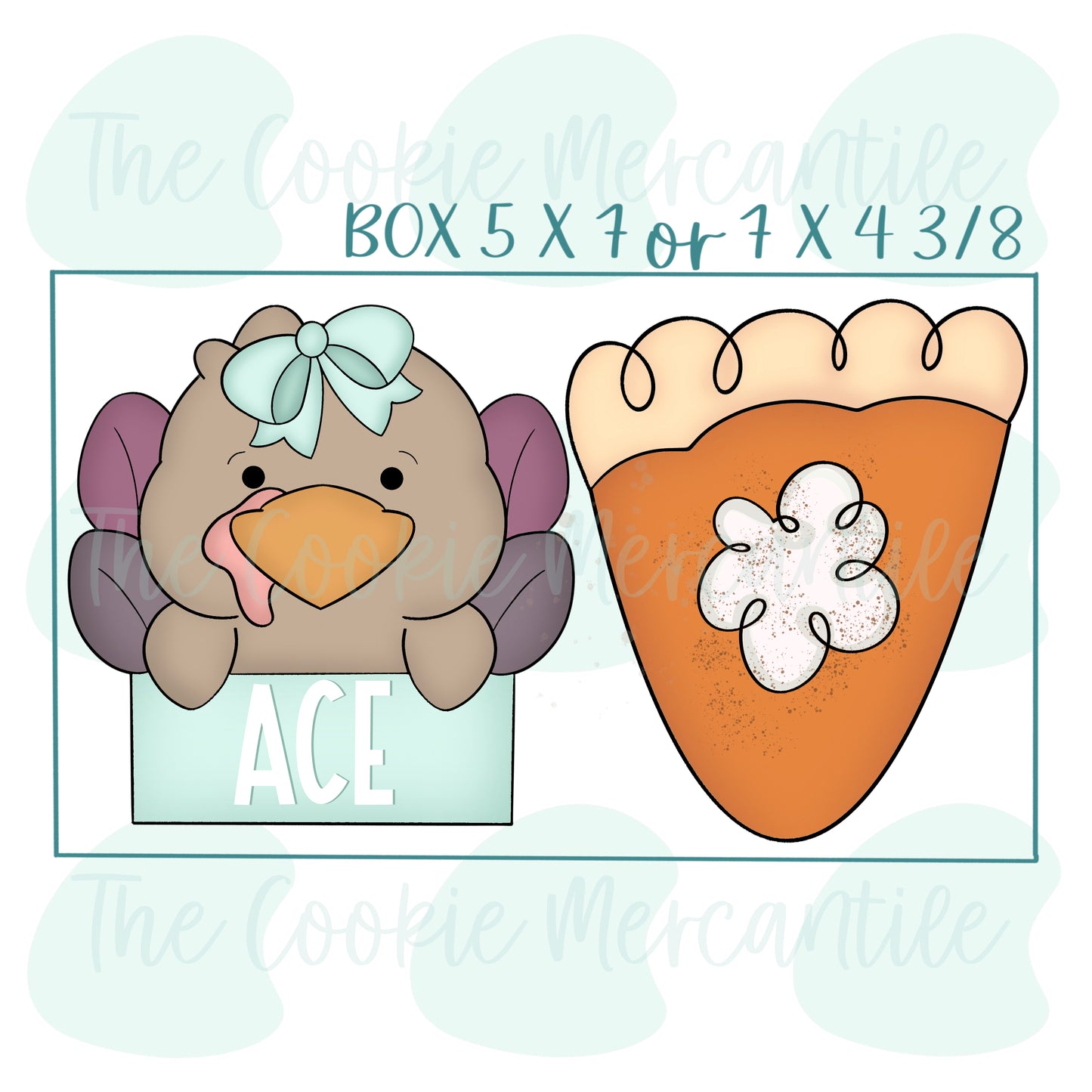 Girly Turkey & Pie Set - Cookie Cutter