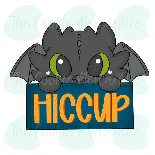 Dragon Name Plaque - Cookie Cutter