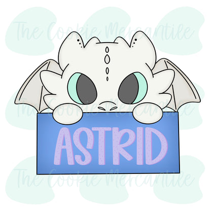 Dragon Name Plaque - Cookie Cutter