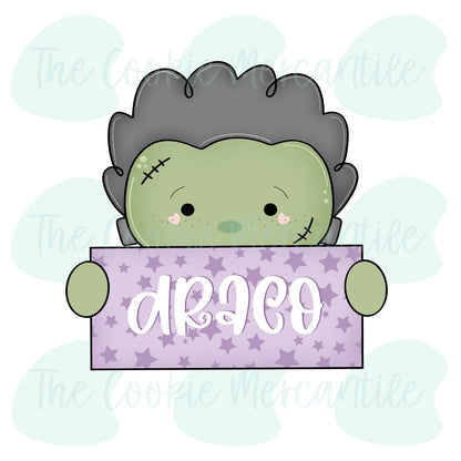 Frankenstein Name Plaque - Cookie Cutter