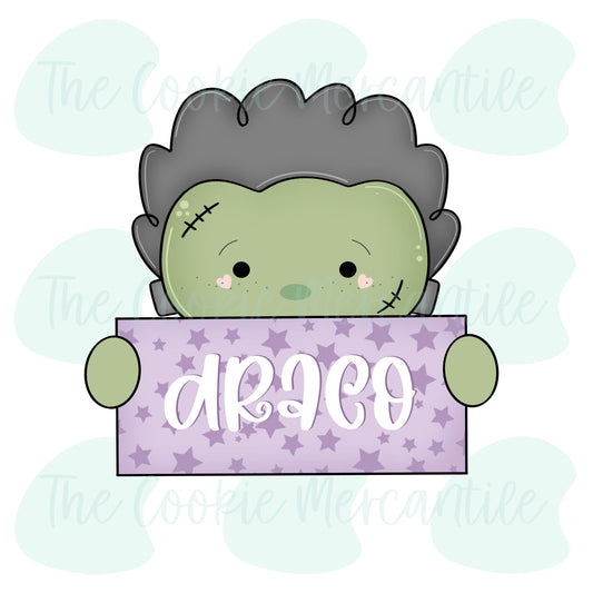 Frankenstein Name Plaque - Cookie Cutter