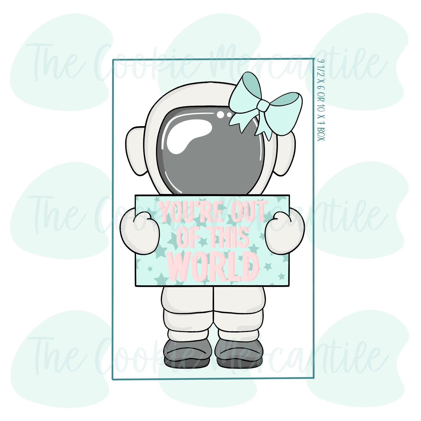 3 Piece Girly Astronaut Set - Cookie Cutter