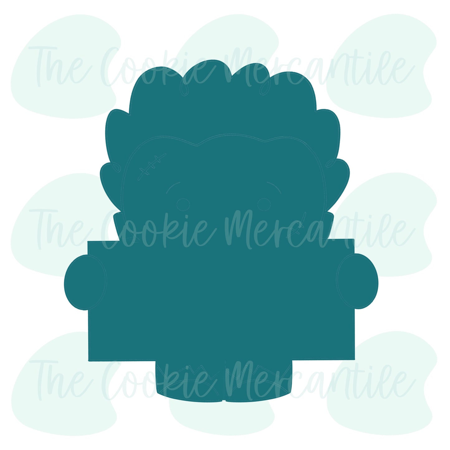Frankenstein Name Plaque W/Feet - Cookie Cutter