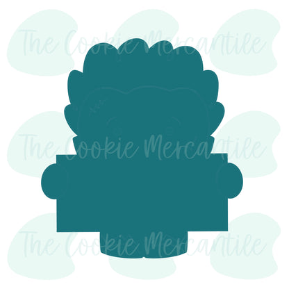 Frankenstein Name Plaque W/Feet - Cookie Cutter