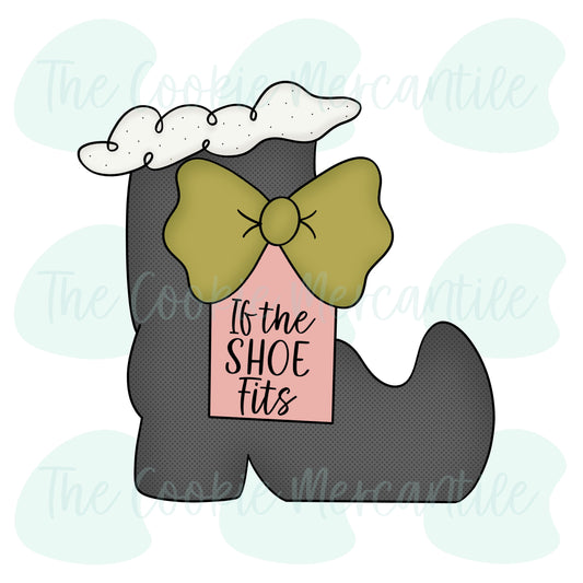 Witch Boot W/Tag - Cookie Cutter