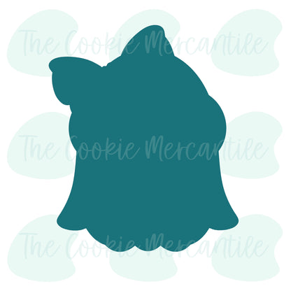 Girly Nerdy Ghost Holding Pumpkin - Cookie Cutter