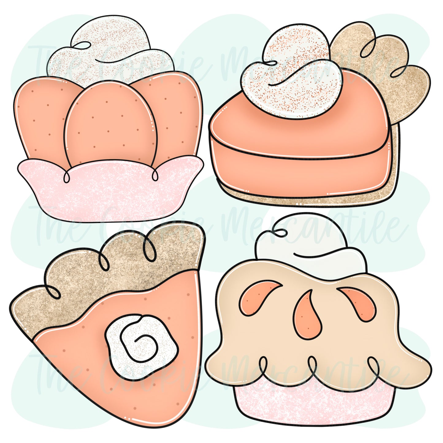 Pumpkin Pie Set - Cookie Cutters