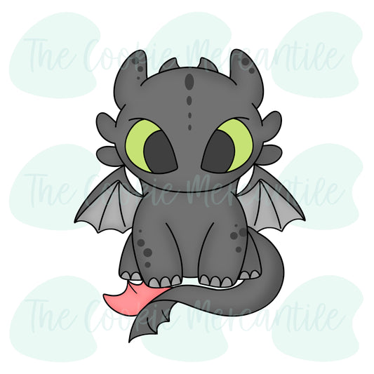 Night Fury Dragon W/tail - Cookie Cutter