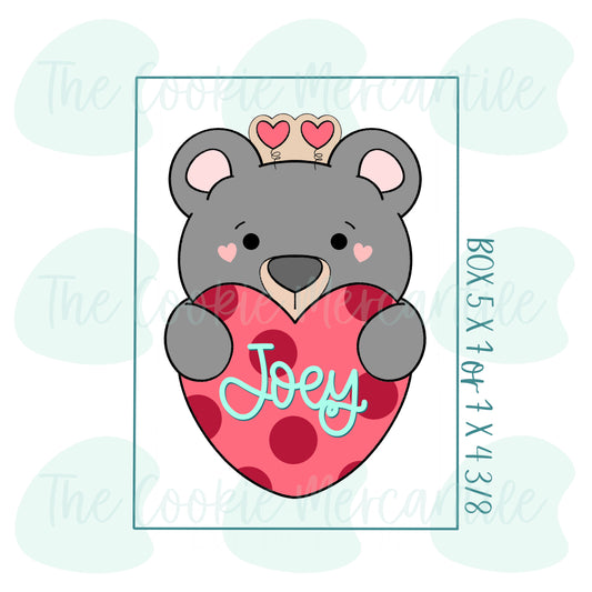 Valentine Bear 2 Piece Set - Cookie Cutter