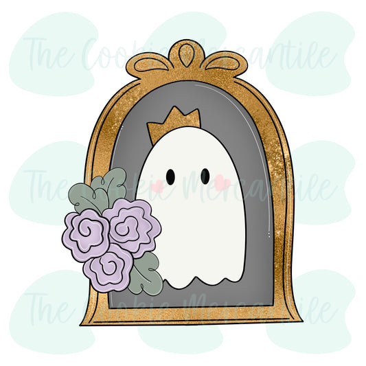 Floral Haunted Frame - Cookie Cutter