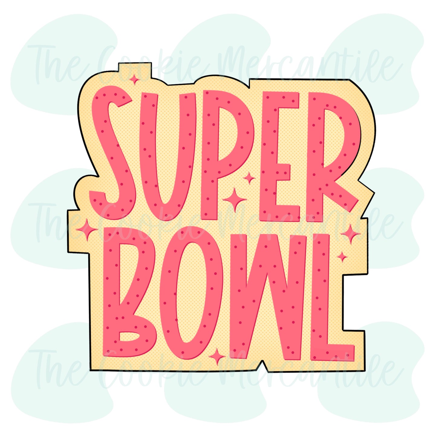 Super Bowl Stencil - Cookie Cutters