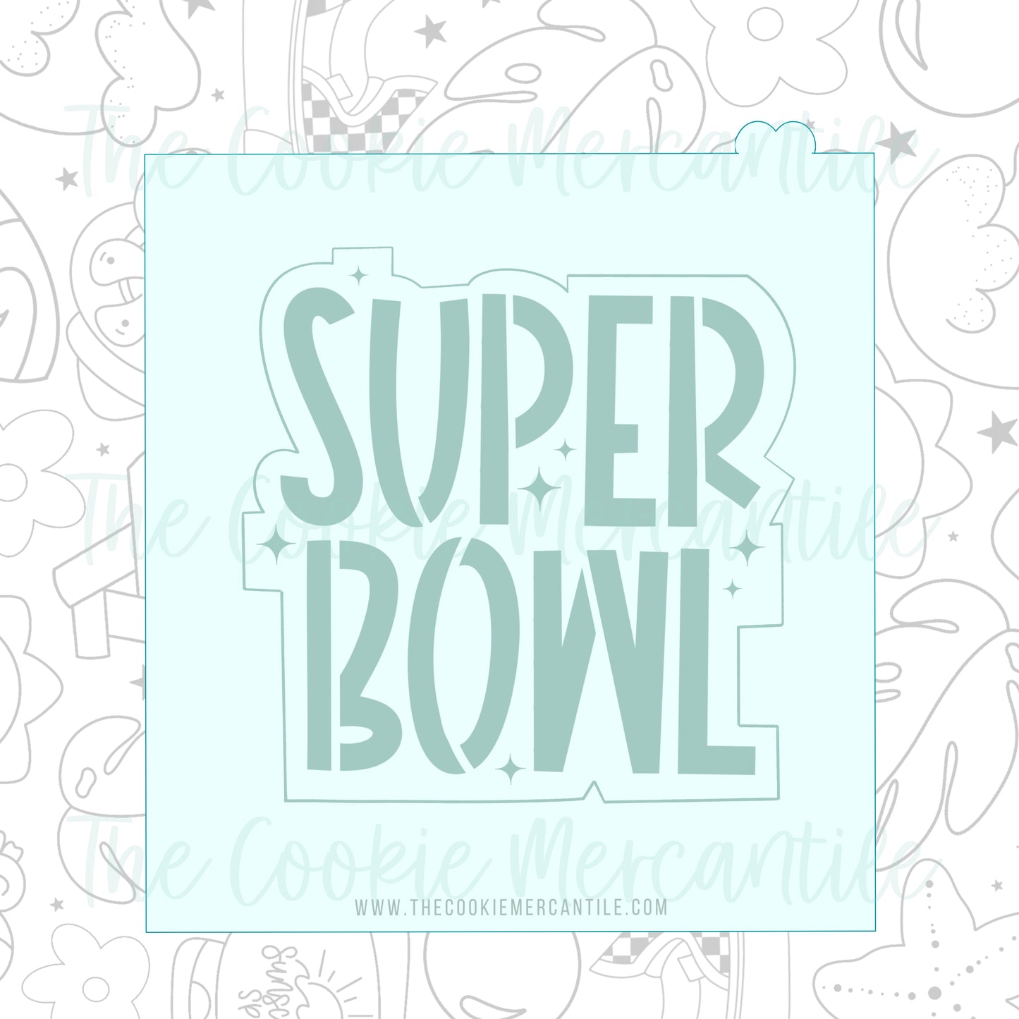 Super Bowl Stencil - Cookie Cutters