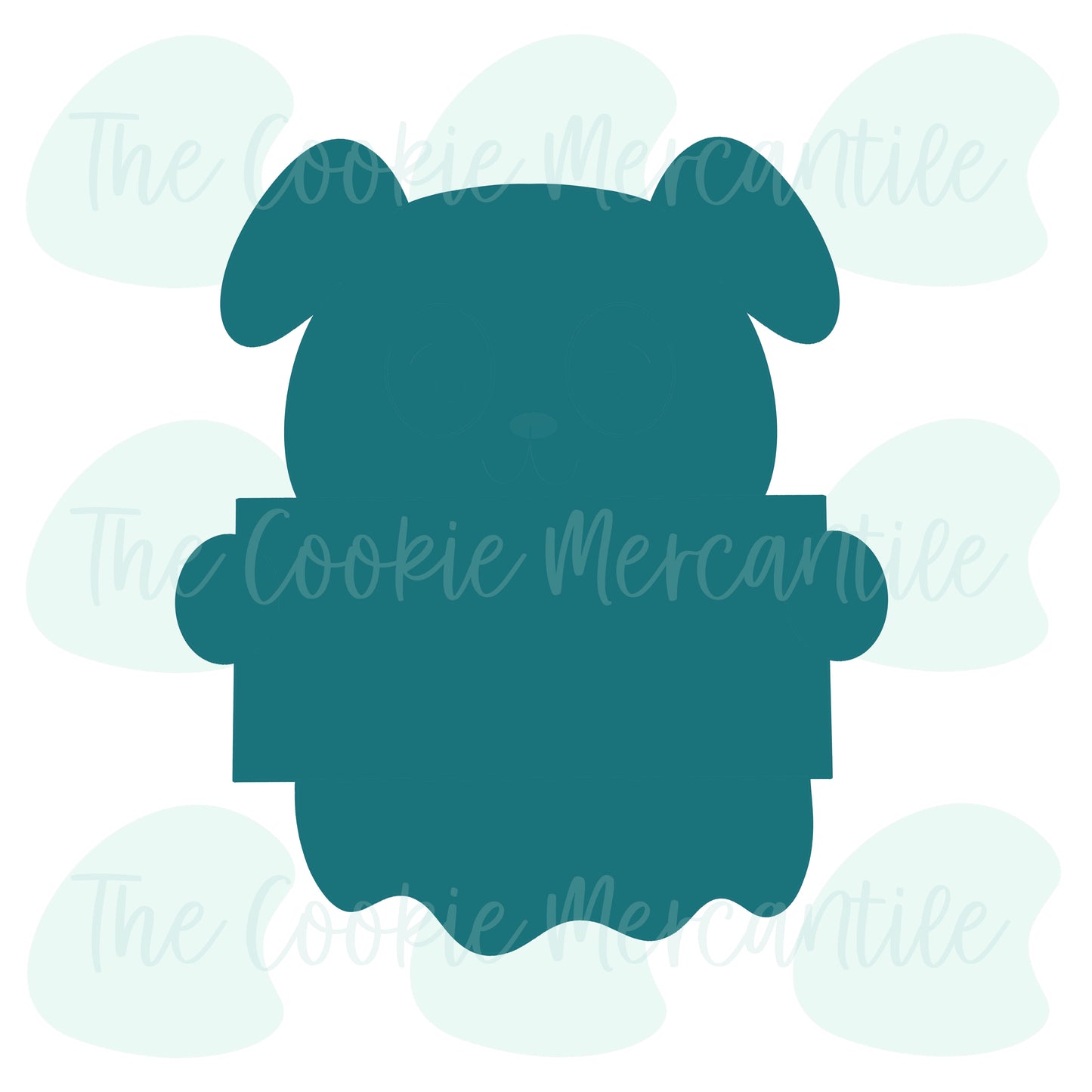Puppy Ghost Name Plaque 2025 - Cookie Cutter