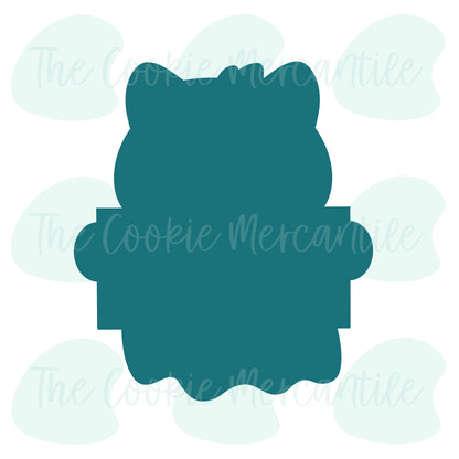 Kitty Ghost Name Plaque 2025 - Cookie Cutter