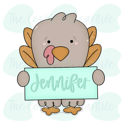 Turkey Plaque W/Feet 2025 - Cookie Cutter